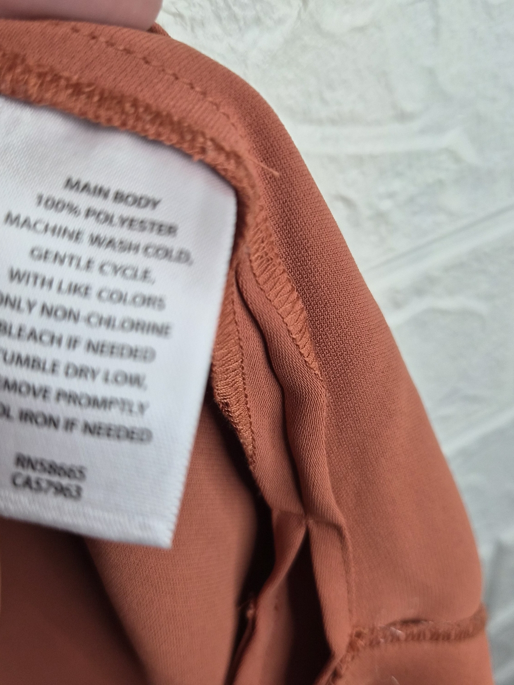 Open Edit Matte Satin Tee Color Rust Redwood Boxy Cropped Profile Size Small - Picture 6 of 7